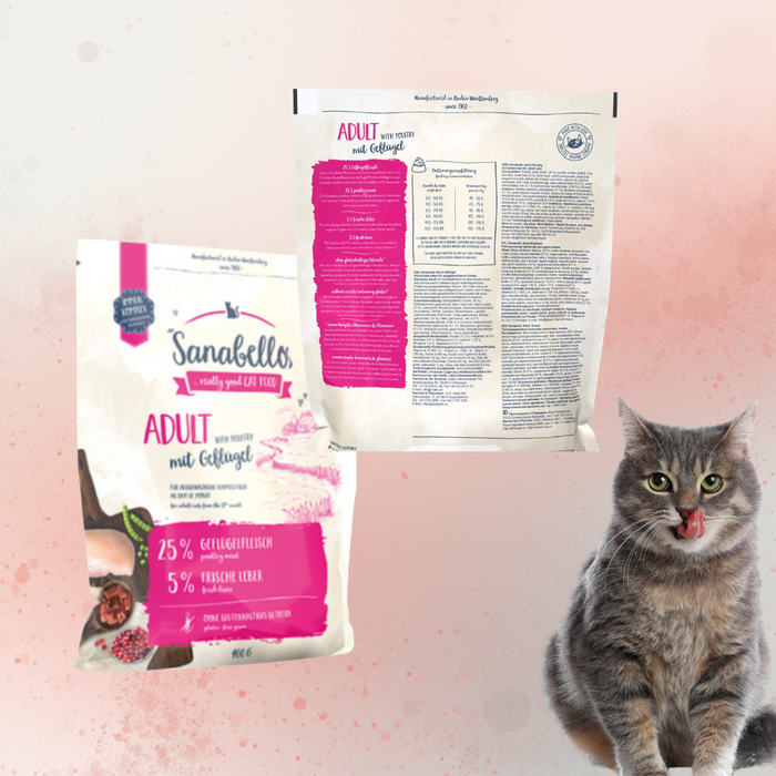 Sanabelle Adult Poultry Cat Dry Food 400g