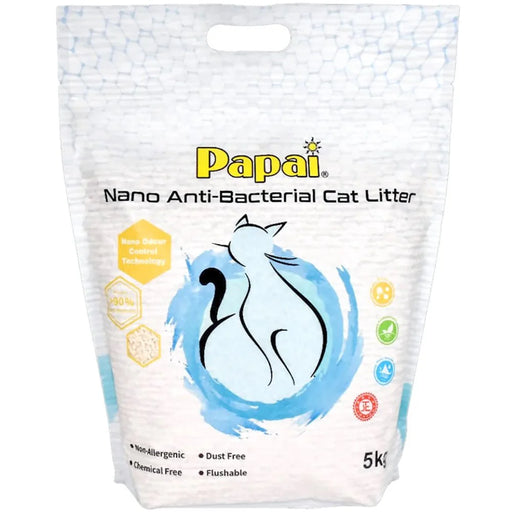 Papai Nano Anti-Bacterial Cat Litter 5kg X4