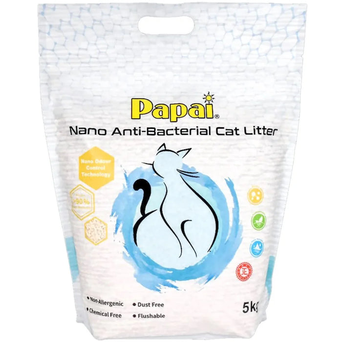 Papai Nano Anti-Bacterial Cat Litter 5kg X4
