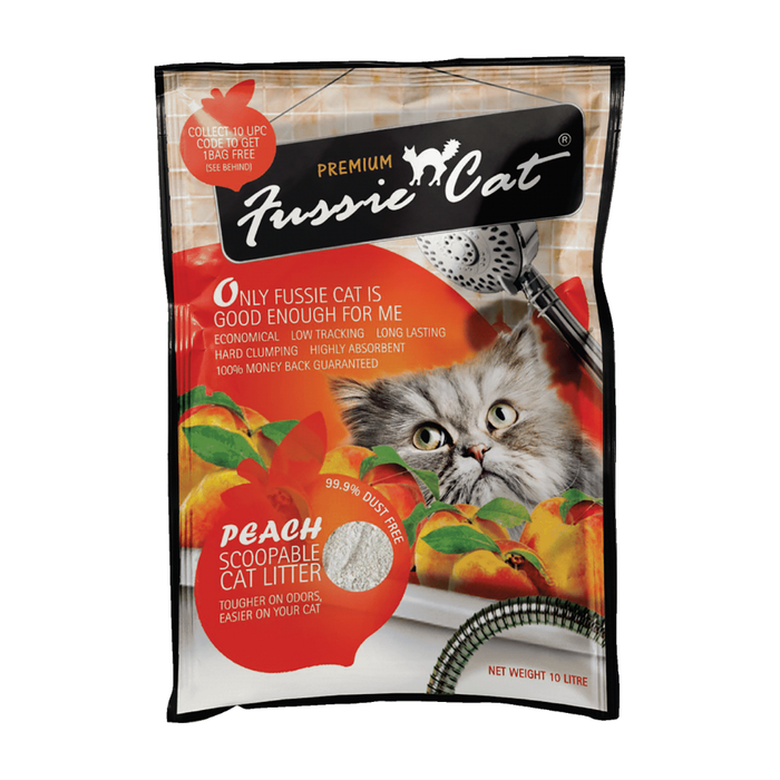 Fussie Cat Cat Litter 10L | Ultra Absorbent Bentonite | Long-Lasting Freshness