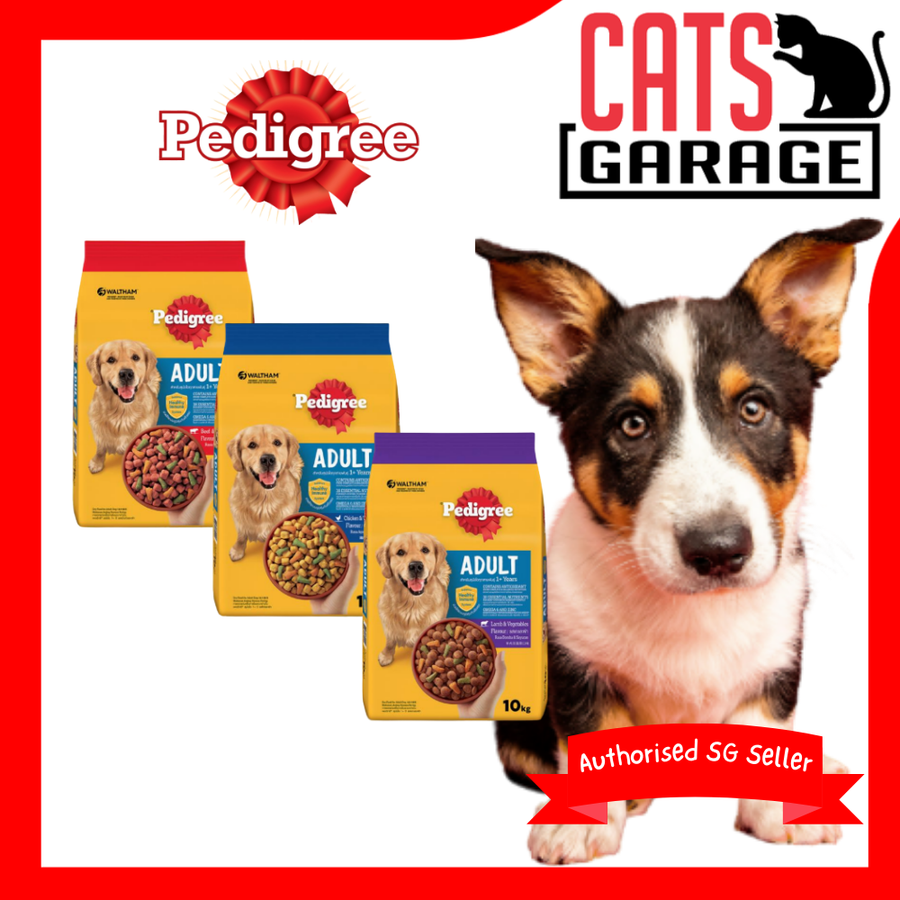 Pedigree Assorted Dry Dog Food for Adult Dog - 10kg