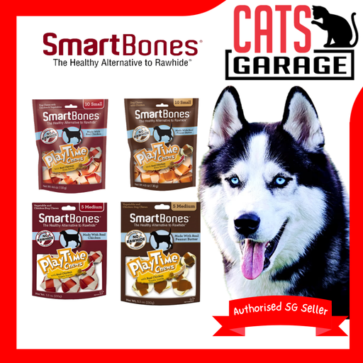 SmartBones PlayTime Chicken/Peanut Dog Food Treats Small/Medium