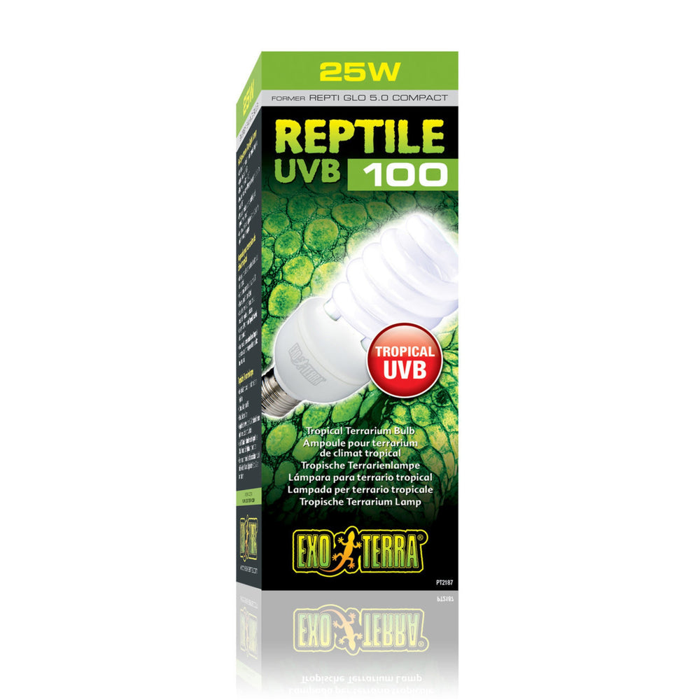 Exo Terra Reptile UVB100 Tropical Terrarium Bulb 25w