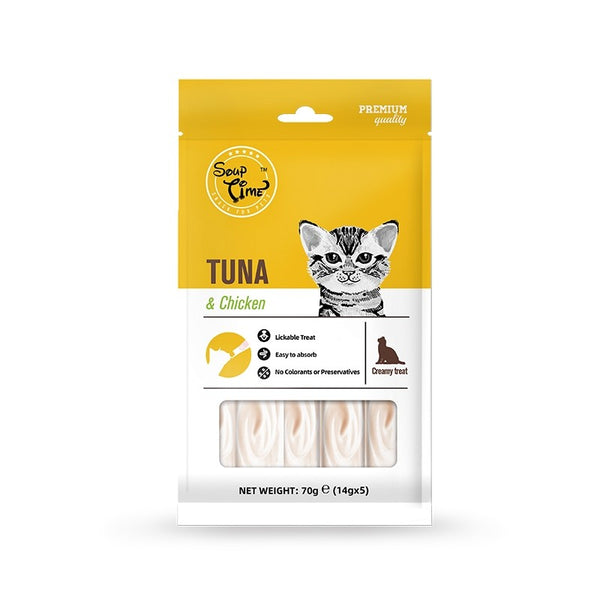 Soup Time Lickable Tuna & Chicken for Cats 70g X3