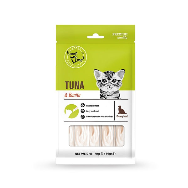 Soup Time Lickable Tuna & Bonito for Cats 70g X3