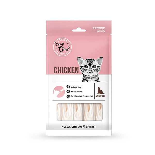 Soup Time Lickable Chicken for Cats 70g X3