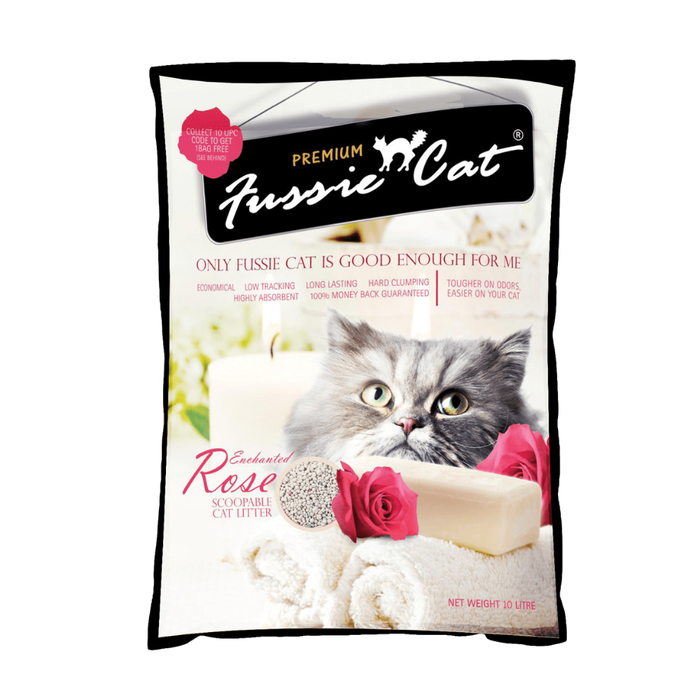 Fussie Cat Cat Litter 10L | Ultra Absorbent Bentonite | Long-Lasting Freshness