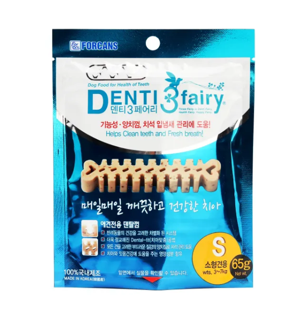 Forcans Denti 3 Fairy Dental Chew Series Dog Treats 65g/75g
