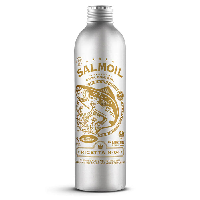 Salmoil Norwegian Salmon Oil Recipe 4 Odor Control Supplement For Cats & Dogs (150ml,250ml & 500ml))