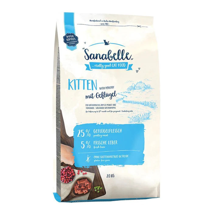 Sanabelle Kitten Chicken Cat Dry Food 400g & 2kg