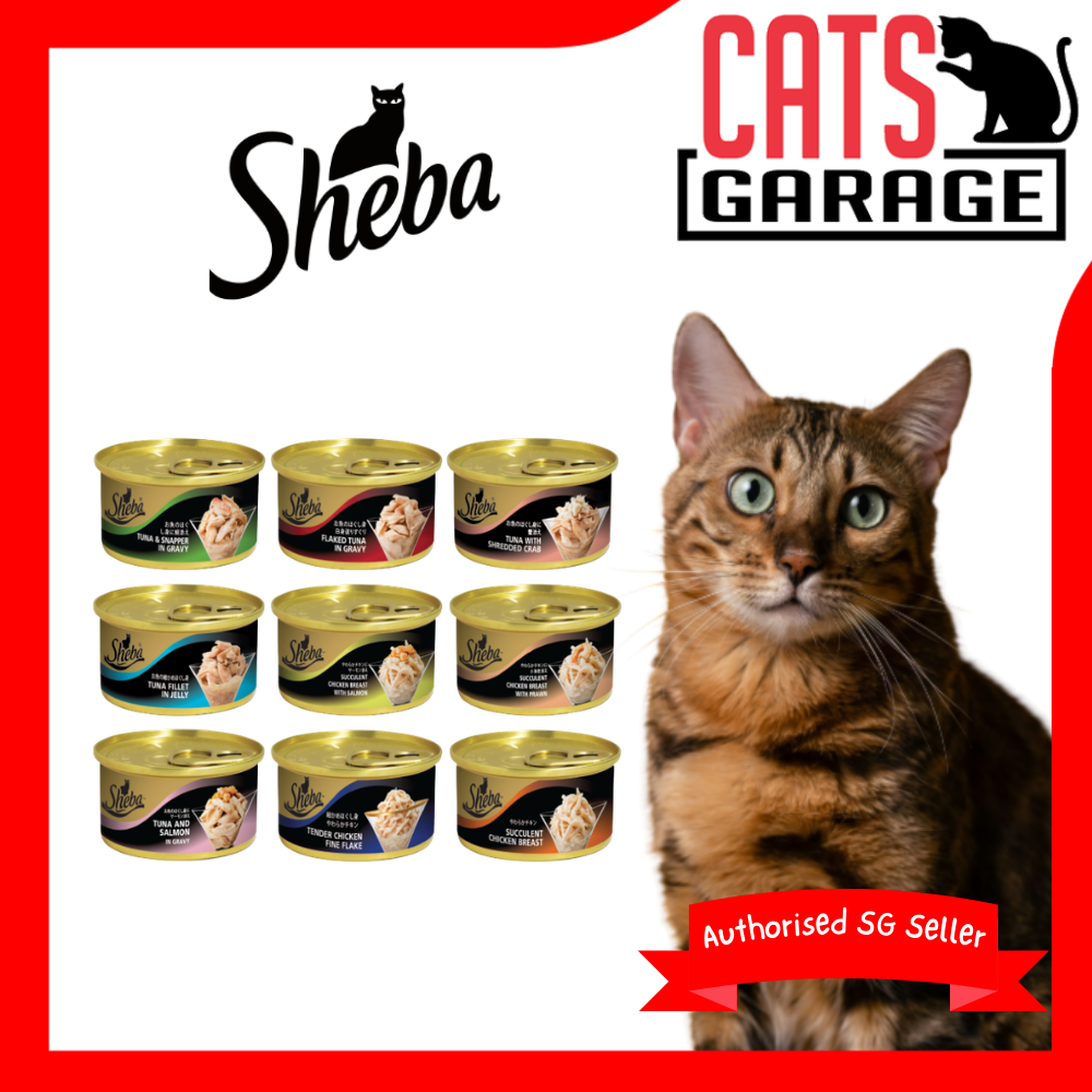 Sheba Premium Wet Cat Food in Gravy & Jelly 85g (24-Can)