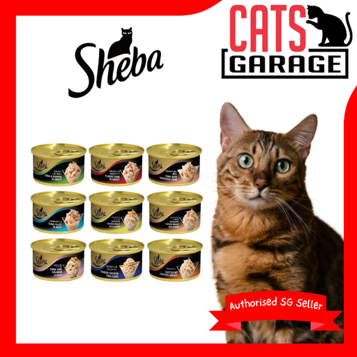 Sheba Premium Wet Cat Food in Gravy & Jelly 85g (24-Can)