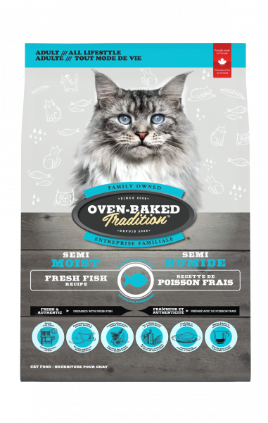 Oven-Baked Tradition Semi-Moist Dry Food for Adult Cats 3lb