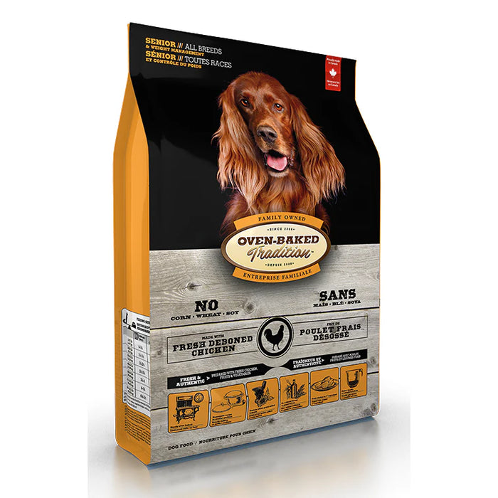 Oven-Baked Tradition Fresh & Authentic Senior Dog Dry Food 5lb & 25lb