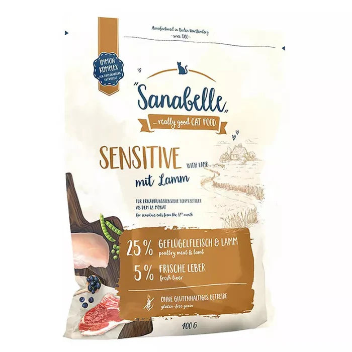 Sanabelle Sensitive Lamb Cat Dry Food 400g & 2kg