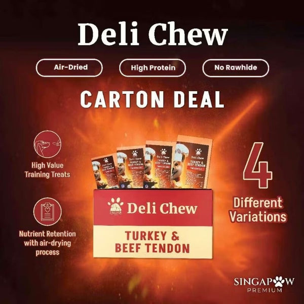 Singapaw Dog Deli Chew Turkey & Beef Tendon (4 Type) [DC]