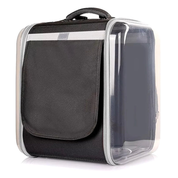 Foldable Pet Carrier Backpack Black