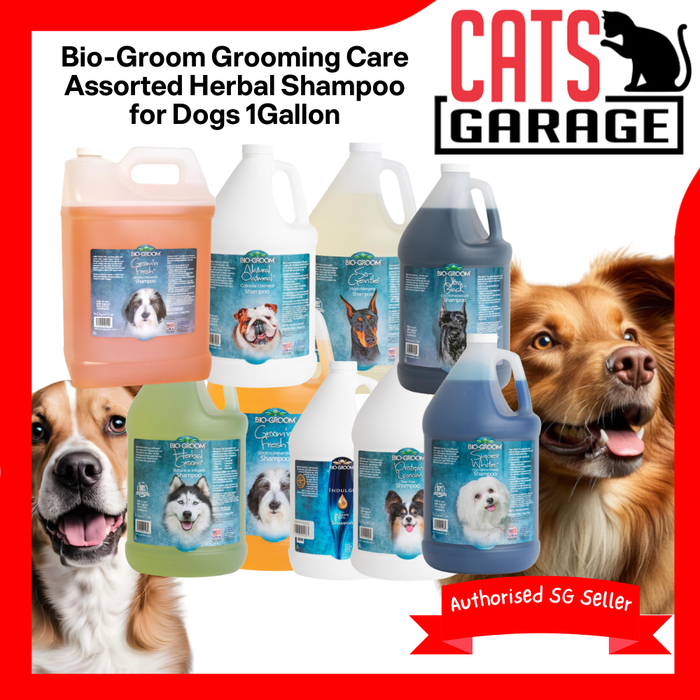 Bio-Groom Grooming Care Assorted Herbal Shampoo for Dogs 1 Gallon
