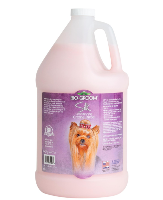 Bio-Groom Silk™ Conditioning Creme Rinse Dog Conditioner 12oz/1gallon