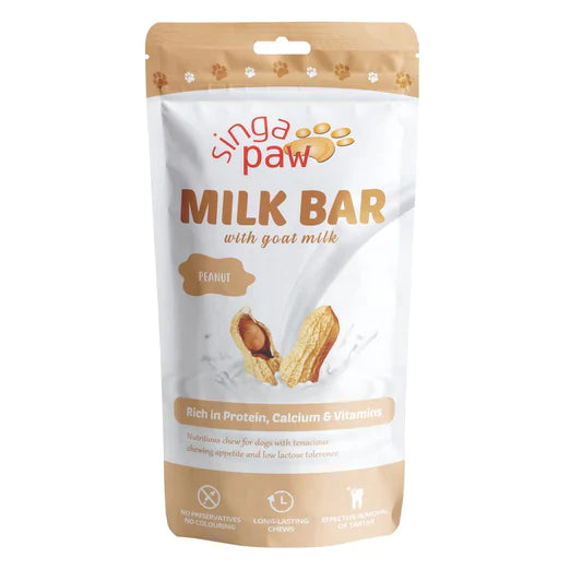 Singapaw Milk Bar Peanut Dog Chew 140g