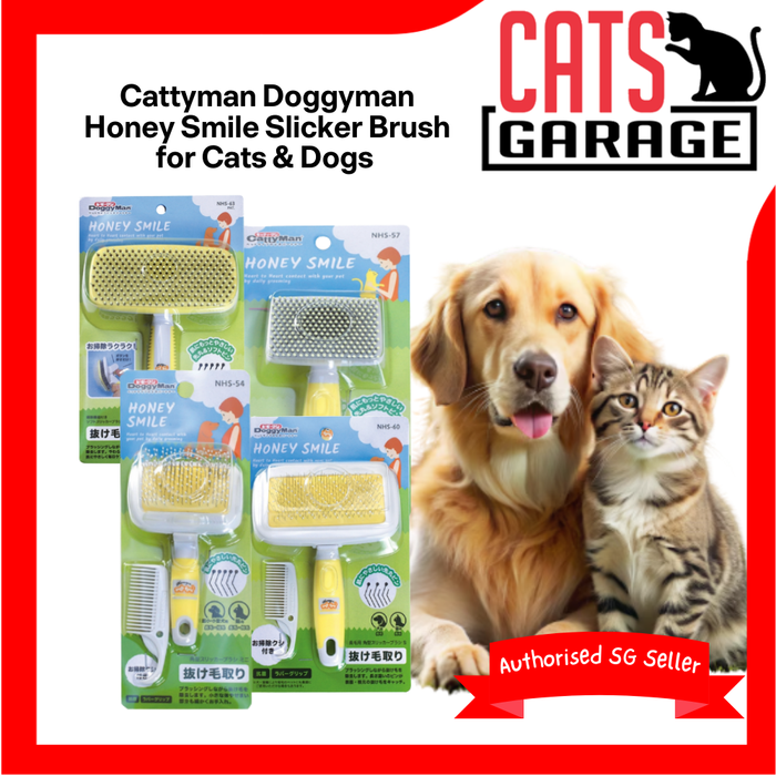 Cattyman DoggyMan Grooming Slicker Brush for Cats & Dogs