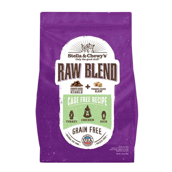 Stella & Chewy’s Freeze-Dried Raw Blend Kibble Cage Free Chicken Grain-Free Dry Cat Food (2 Sizes)