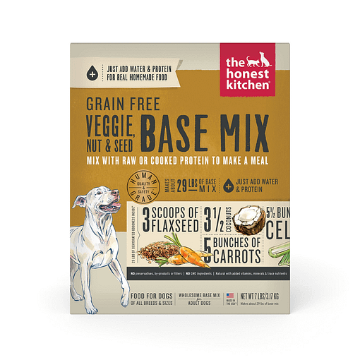 The Honest Kitchen Dehydrated Grain Free Dog Food Veggie, Nut & Seed (3Lbs & 7Lbs)