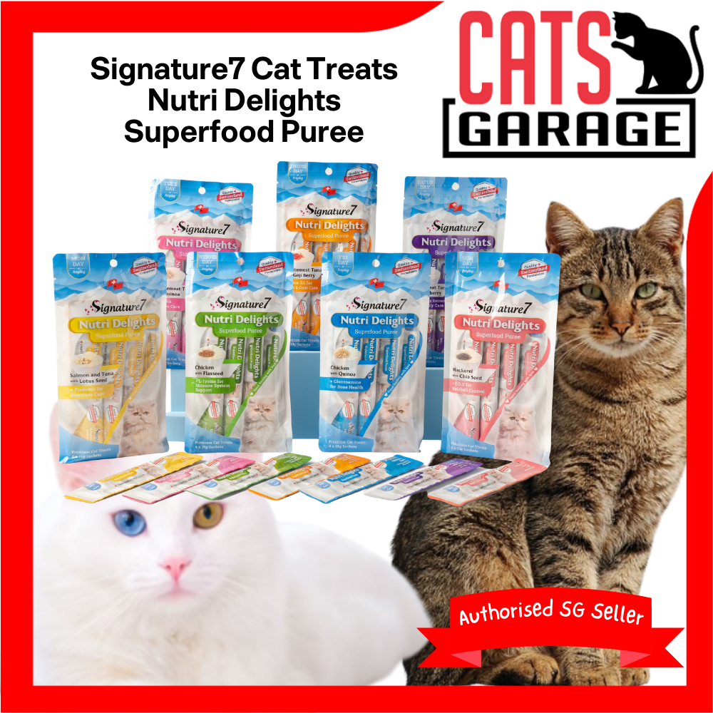 Signature7 Nutri Delights Superfood Puree Cat Treats 60g