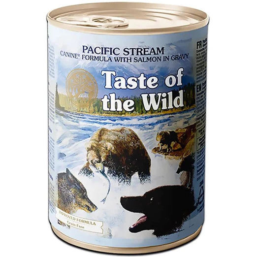 Taste Of The Wild Pacific Stream Smoked Salmon In Gravy Dog Wet Food 390g X12