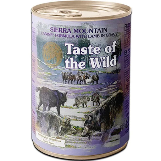 Taste Of The Wild Sierra Mountain Roasted Lamb In Gravy Dog Wet Food 390g X12
