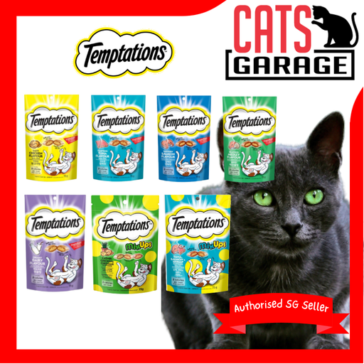 Temptations Assorted Cat Treats Pocket/Mix Ups 75g (6-Pack)