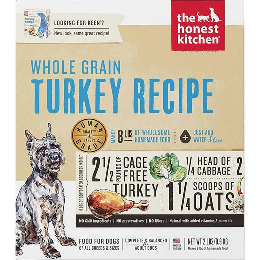 The Honest Kitchen Keen Whole Grain Turkey Recipe Dehydrated Dog Food (2Lbs & 10Lbs)