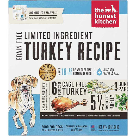 The Honest Kitchen Marvel Grain Free Limited Ingredient Turkey Recipe Dehydrated Dog Food (2 Sizes)