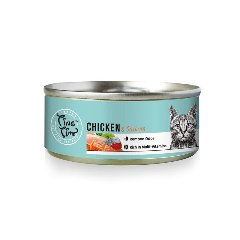 Ting Time Chicken & Salmon for Cats 95g X24