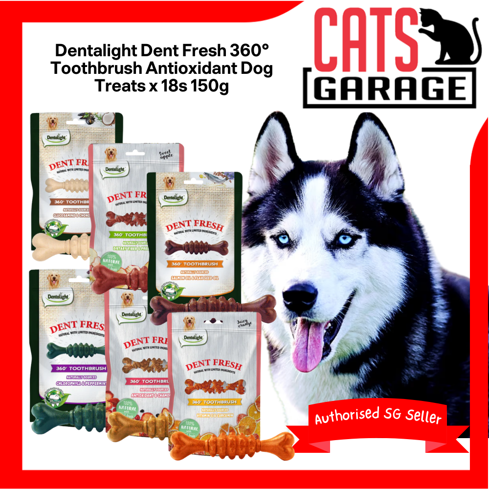 Dentalight Dent Fresh 360° Toothbrush Antioxidant Dental Treats 18x150g