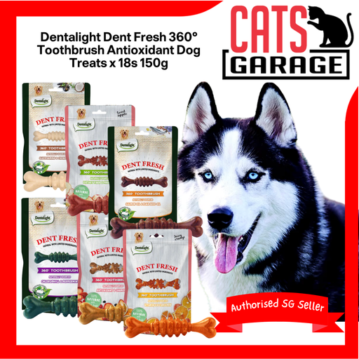 Dentalight Dent Fresh 360° Toothbrush Antioxidant Dental Treats 18x150g