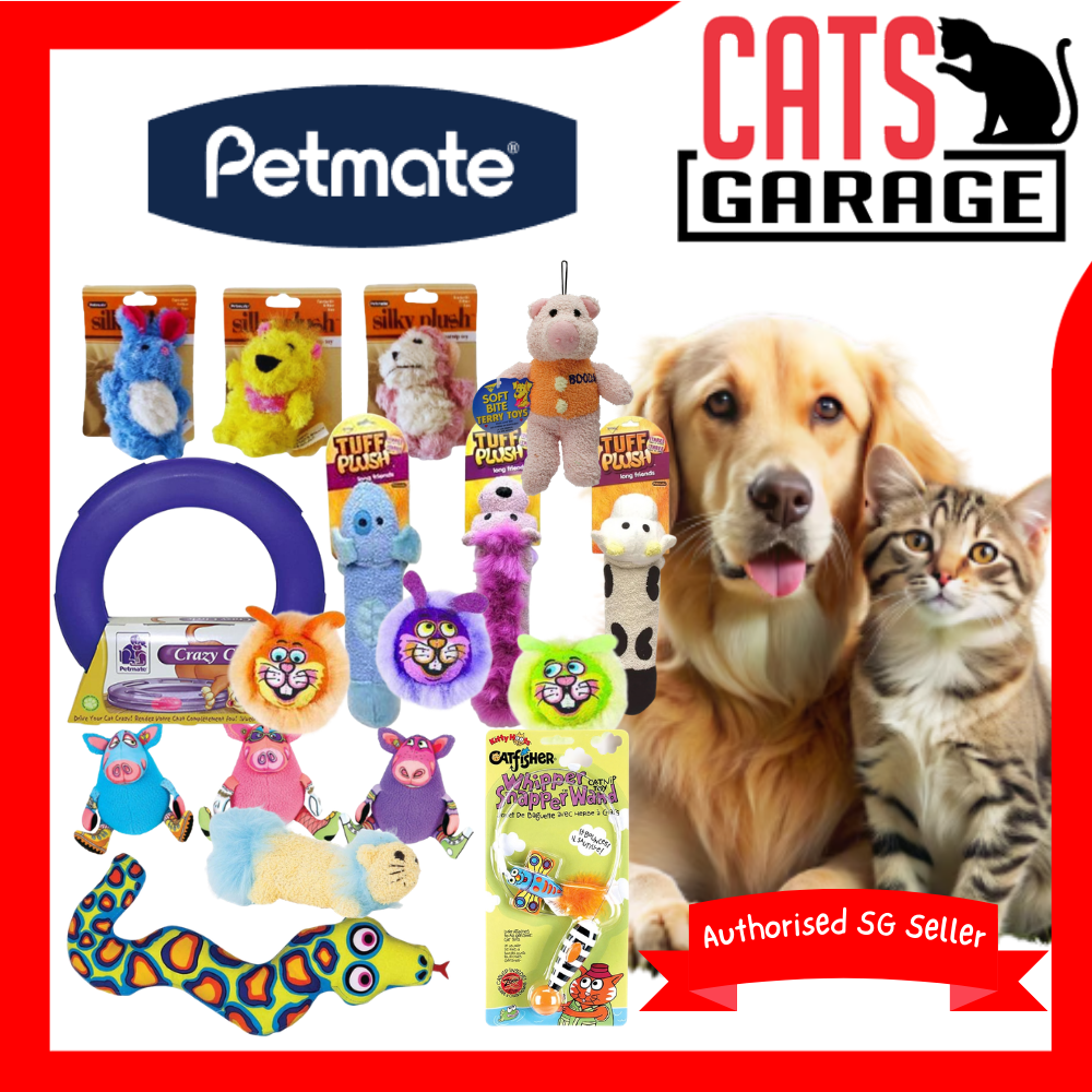 Petmate Assorted Plush Batter Catnip Bite Toys for Cat & Dog