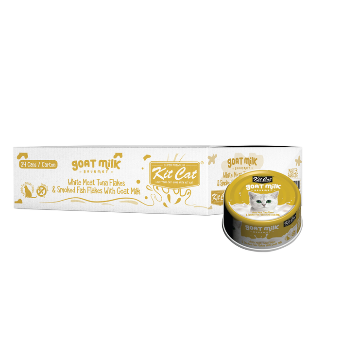 Kit Cat Goat Milk Gourmet Cat Wet Food 70g X 24 cans