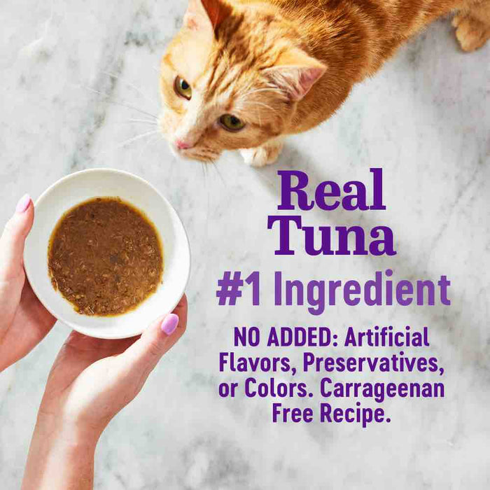 Wellness Appetizing Entrees Flaked Tuna Adult Pouch Cat Food 1.4oz X8
