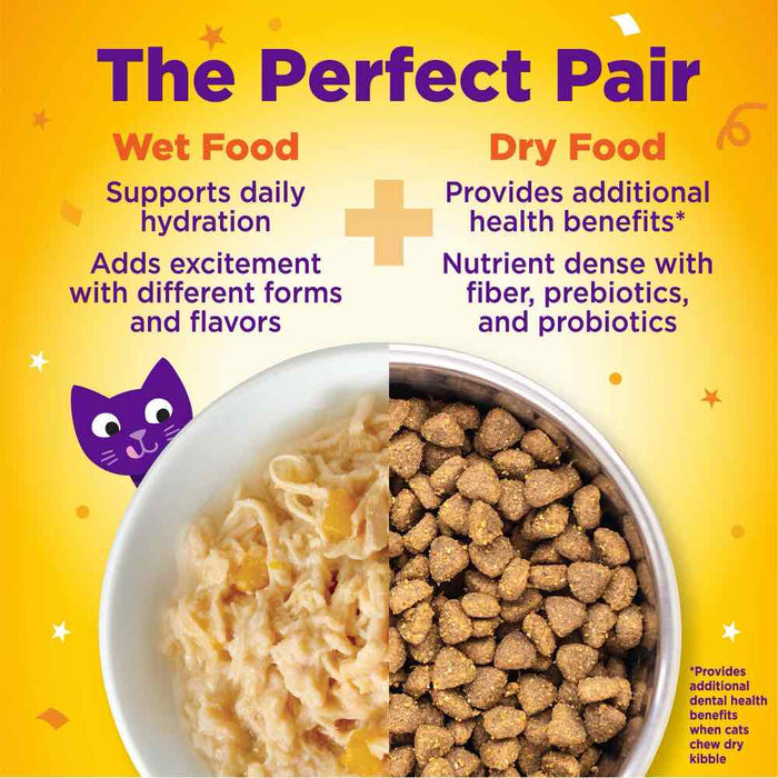 Wellness Appetizing Entrees Shredded Chicken Adult Pouch Cat Food 1.4oz X8