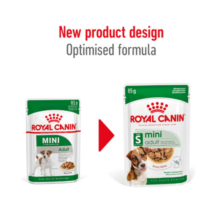 Royal Canin Mini Adult Pouch Wet Dog Food 85g (12 Pouches)