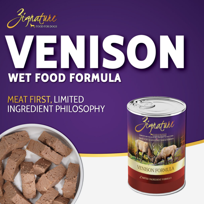 Zignature Venison Formula Dog Wet Food 369g