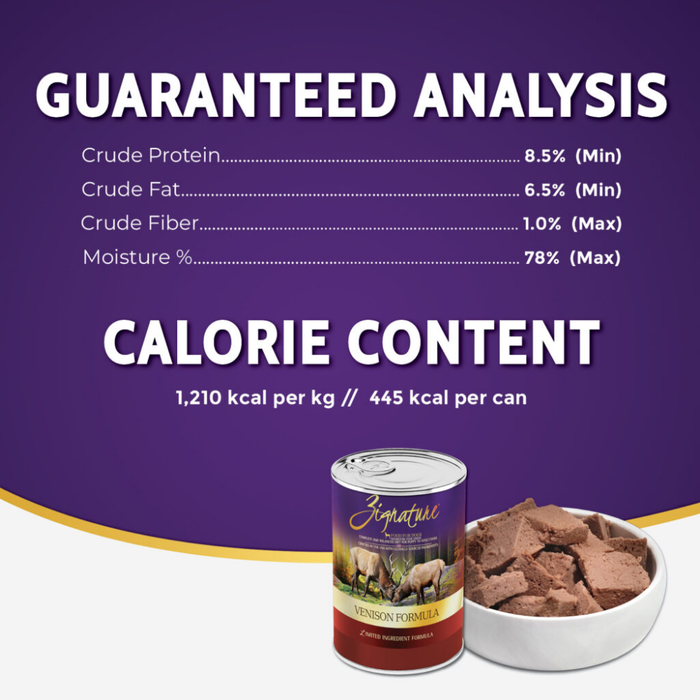 Zignature Venison Formula Dog Wet Food 369g