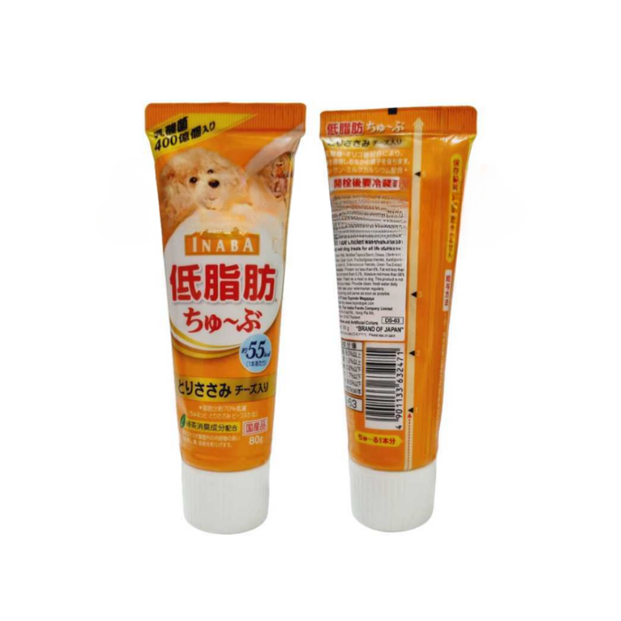 Inaba Dog Wan Churu Tube Chicken Fillet & Cheese 80g