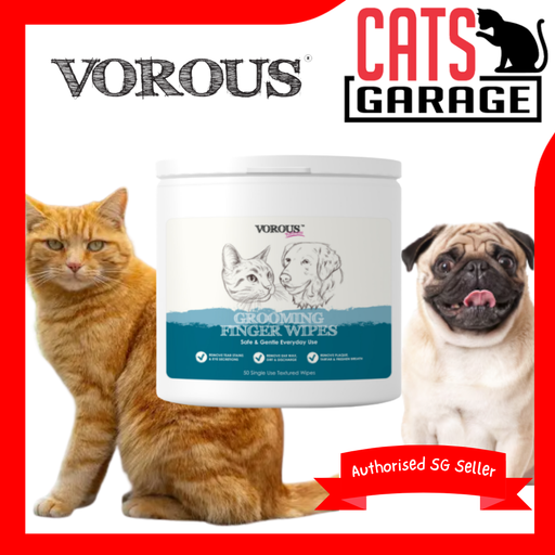 Vorous Grooming Finger Wipes For Cats & Dogs 50pcs
