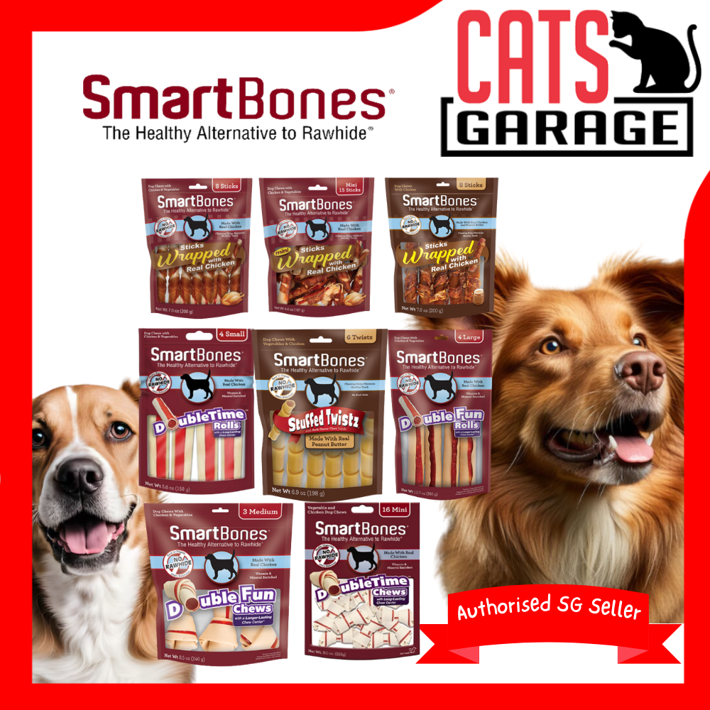 SmartBones Innovative Chews Dog Food Treats Wrapped/Double Fun/Rolls/Twistz