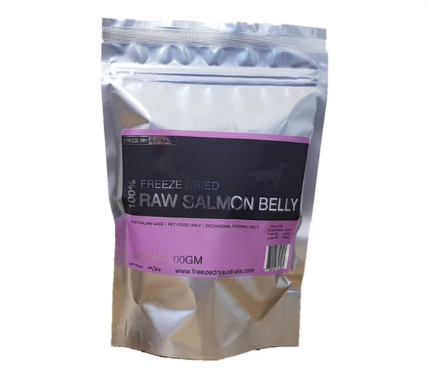 Freeze Dry Australia Raw Salmon Belly Cat & Dog Treats 100g