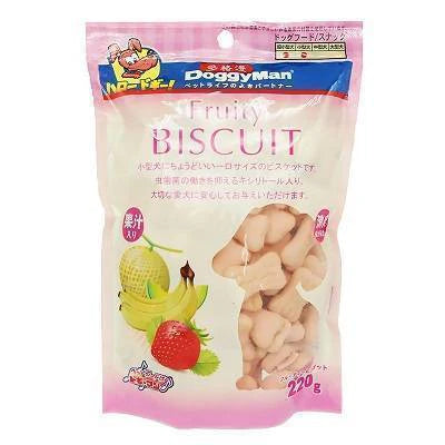 Doggyman Fruity Biscuit Strawberry Flavor 220g