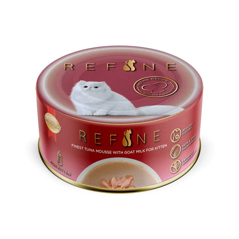 SmartHeart Cat Can Refine Finest Tuna Mousse with Goat Milk for Kitten 80g X24