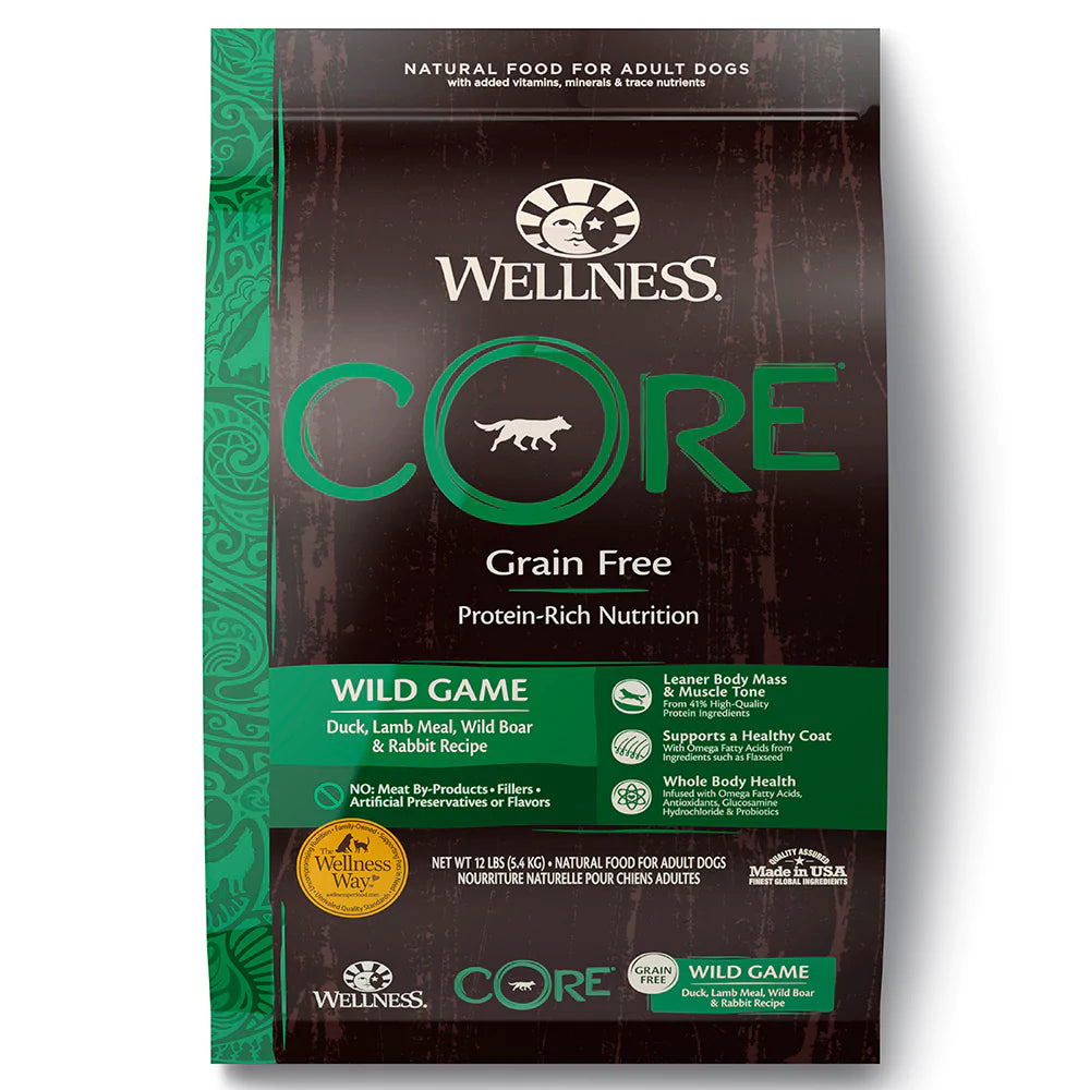 Wellness Dog Core Wild Game Formula 12lb ( EXPIRY 24 OCT 2022 )